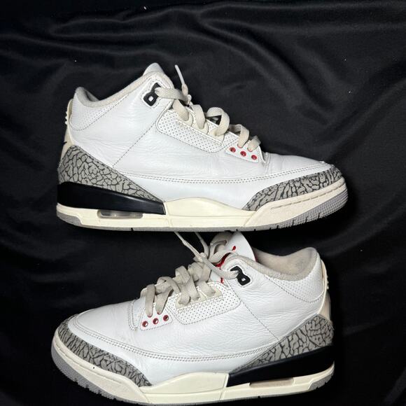 Nike Air Jordan 3 Retro White Cement Reimagined Men's Shoes - Size 8.5 - Picture 4 of 9